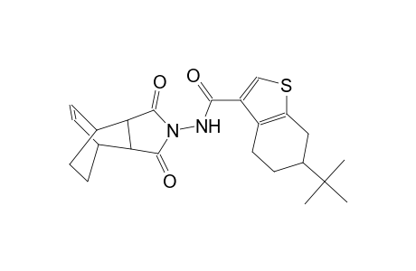 6-tert-butyl-N-(3,5-dioxo-4-azatricyclo[5.2.2.0~2,6~]undec-8-en-4-yl)-4,5,6,7-tetrahydro-1-benzothiophene-3-carboxamide