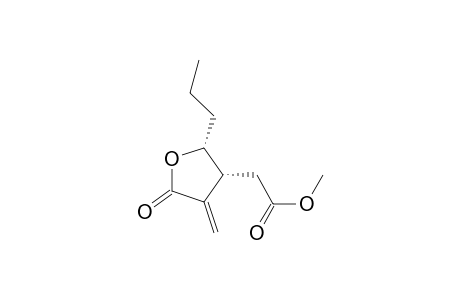 Methyl (2R,3R)-(4-Methylene-5-oxo-2-propyltetrahydrofuran-3-yl)acetate