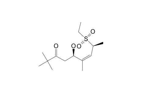 (+/-)-(5-R/S,6-Z,8-S/R)-8-(ETHYLSULFONYL)-5-HYDROXY-2,2,6-TRIMETHYLNON-6-EN-3-ONE