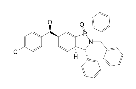 (1RS,3SR,3ARS,6RS,13SR)-2,3,3A,6-TETRAHYDRO-2-BENZYL-6-(1-HYDROXY-PARA-CHLOROPHENYMETHYL)-1,3-DIPHENYLBENZO-[C]-[1,2]-AZAPHOSPHOLE-1-OXIDE