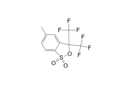 3H-2,1-Benzoxathiole, 5-methyl-3,3-bis(trifluoromethyl)-, 1,1-dioxide