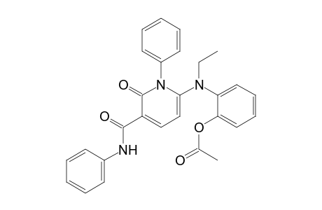 3-Pyridinecarboxamide, 6-[[2-(acetyloxy)phenyl]ethylamino]-1,2-dihydro-2-oxo-N,1-diphenyl-