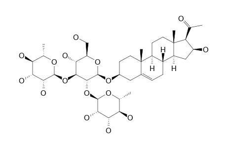 3-O-BETA-CHACOTROSYL-PREGNA-5-EN-3-BETA,16-BETA-DIOL-20-ONE