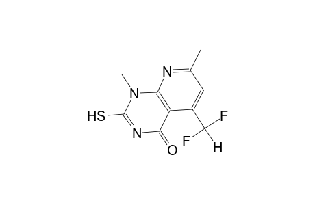 pyrido[2,3-d]pyrimidin-4(1H)-one, 5-(difluoromethyl)-2-mercapto-1,7-dimethyl-