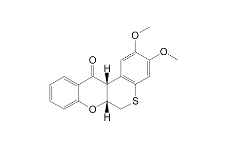 2,3-DIMETHOXY-6A,12A-DIHYDRO-5-THIO-6H-ROTOXEN-12-ONE