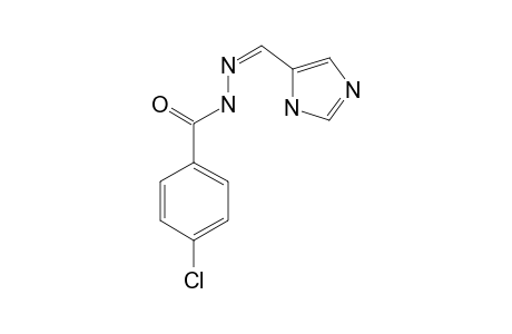 4(5)-IMPCLPH;(Z)-4(5)-IMIDAZOLE-CARBOXALDEHYDE-PARA-CHLORO-BENZOYL-HYDRAZONE