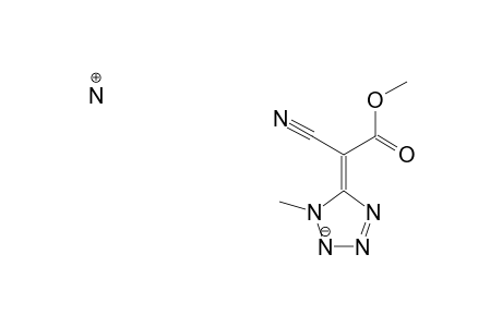 METHYL-(E)-2-[1-(2-METHYL)-4,5-DIHYDRO-1H-TETRAZOL-5-YLIDENE]-2-CYANOACETATE-AMMONIUM-SALT