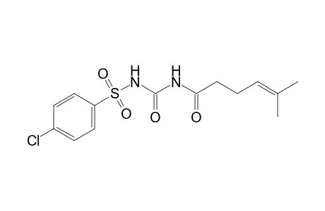 1-(p-chlorophenyl)sulfonyl-3-(5-methyl-4-hexenoyl)urea