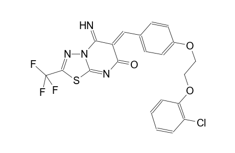 7H-[1,3,4]thiadiazolo[3,2-a]pyrimidin-7-one, 6-[[4-[2-(2-chlorophenoxy)ethoxy]phenyl]methylene]-5,6-dihydro-5-imino-2-(trifluoromethyl)-, (6Z)-