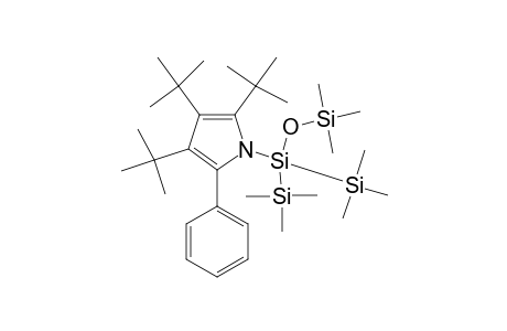 1-[BIS-(TRIMETHYLSILYL)-(TRIMETHYLSILOXY)-SILYL]-2,3,4-TRI-TERT.-BUTYL-5-PHENYLPYRROLE