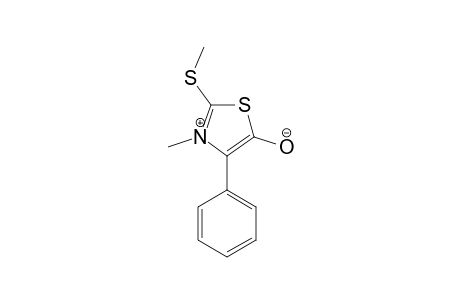 3-METHYL-2-METHYLTHIO-4-PHENYLTHIAZOLIUM-5-OLATE