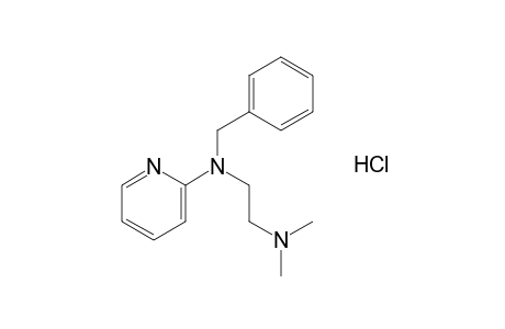 2-(Benzyl(2-(dimethylamino)ethyl)amino)pyridine,  monohydrochloride