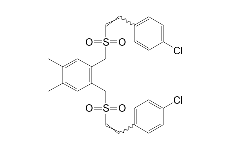 1,2-bis{[(p-chlorostyryl)sulfonyl]methyl}-4,5-dimethylbenzene