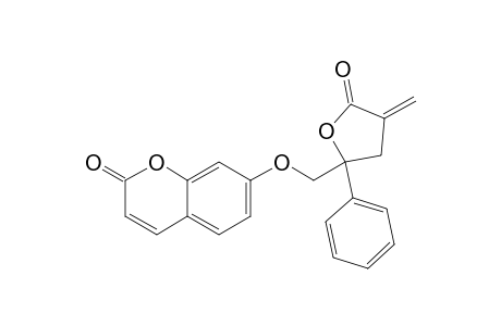 7-[(2,3,4,5-TETRAHYDRO-4-METHYLENE-5-OXO-2-PHENYL-2-FURANYL)-METHOXY]-2-H-1-BENZOPYRAN-2-ONE