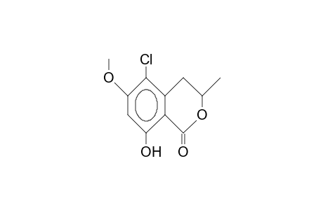 5-Chloro-8-hydroxy-6-methoxy-3-methylisochroman-1-one