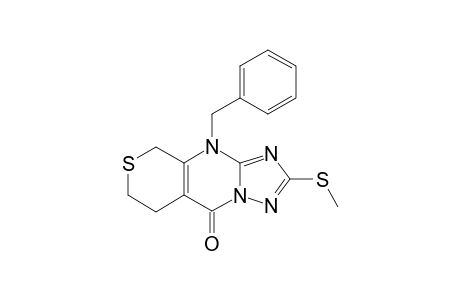 10-BENZYL-6,7-DIHYDRO-2-METHYLTHIO-9H,10H-THIOPYRANO-[3,4-D]-1,2,4-TRIAZOLO-[1,5-A]-PYRIMIDIN-5-ONE