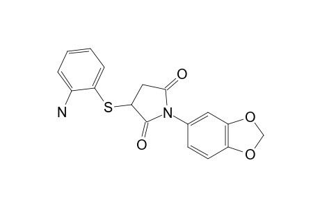 2-[(o-AMINOPHENYL)THIO]-N-[3,4-(METHYLENEDIOXY)PHENYL]SUCCINIMIDE