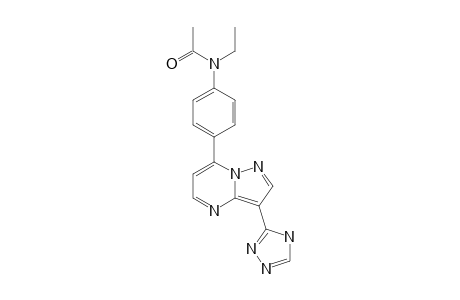 7-[4-(N-ACETYL-N-ETHYL)-AMINOPHENYL]-3-(1H-1,2,4-TRIAZOL-3-YL)-PYRAZOLO-[1,5-A]-PYRIMIDINE