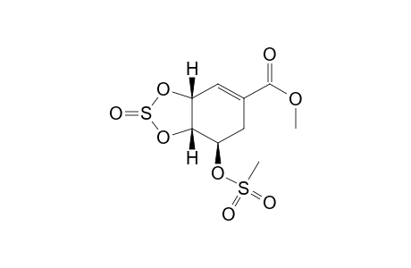 (3R,4S,5R)-Methyl 5-methanesulfonyloxy-3,4-O-thionyl-shikimate