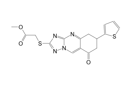 acetic acid, [[5,6,7,8-tetrahydro-8-oxo-6-(2-thienyl)[1,2,4]triazolo[5,1-b]quinazolin-2-yl]thio]-, methyl ester