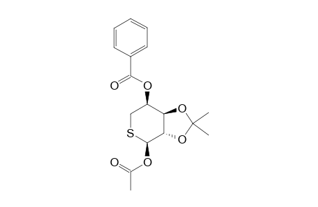 1-O-ACETYL-4-O-BENZOYL-2,3-O-ISOPROPYLIDENE-5-THIO-ALPHA-L-ARABINOPYRANOSE;MINOR_ISOMER