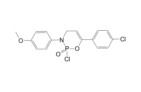 2-Chloro-6-(4-chlorophenyl)-3-(4-methoxyphenyl)-3,4-dihydro-2H-1,3,2-oxazaphosphinine 2-oxide