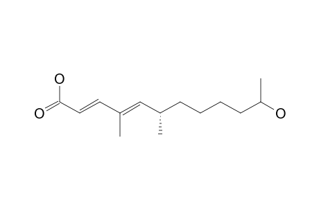 (6-S)-11-HYDROXY-4,6-DIMETHYL-2-E,4-E-DIENOIC-ACID