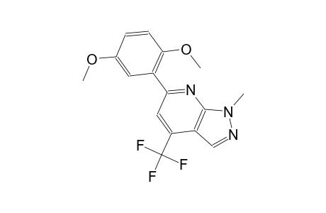 1H-pyrazolo[3,4-b]pyridine, 6-(2,5-dimethoxyphenyl)-1-methyl-4-(trifluoromethyl)-