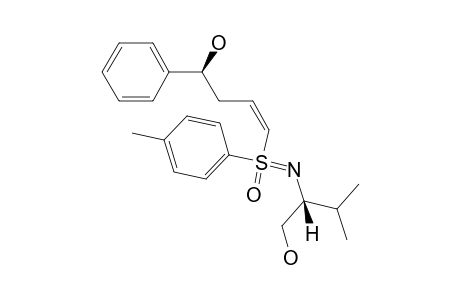 (-)-[RS,1Z,N(1S),4S]-N-[1-(HYDROXYMETHYL)-2-METHYLPROPYL]-4-PHENYL-1-(4-METHYLPHENYLSULFONIMIDOYL)-1-BUTENE-4-OL