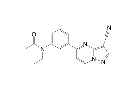 N-[3-(3-CYANOPYRAZOLO-[1.5-A]-PYRIMIDIN-5-YL)-PHENYL]-N-ETHYLACETAMIDE;IMPURITY_V