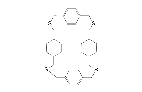 2,11,20,29-Tetrathia-4e,5,6,7e,8,9,22e,23,24,25e,26,27-dodecahydro[3.3.3.3]paracyclophane