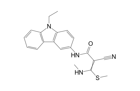 2-Cyano-N-(9-ethyl-9H-carbazol-3-yl)-3-(methylamino)-3-(methylthio) acrylamide