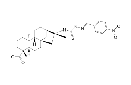 N1-(E)-(4-NITROPHENYL)-N4-(ENT-KAUREN-16-BETA-METHYL-19-OIC-ACID)-THIOSEMICARBAZONE