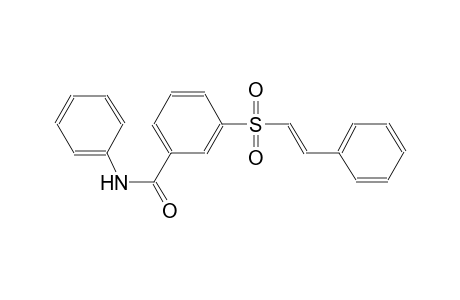 benzamide, N-phenyl-3-[[(E)-2-phenylethenyl]sulfonyl]-