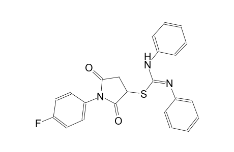 carbamimidothioic acid, N,N'-diphenyl-, 1-(4-fluorophenyl)-2,5-dioxo-3-pyrrolidinyl ester