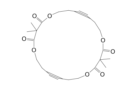 3,3,14,14-tetramethyl-1,5,12,16-tetraoxacyclodocosa-8,19-diyne-2,4,13,15-diquinone