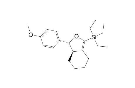 (-)-(4R,5R)-TRIETHYL-[3-(4-METHOXY-PHENYL)-3,3A,4,5,6,7-HEXAHYDROISOBENZOFURAN-1-YL]-SILANE