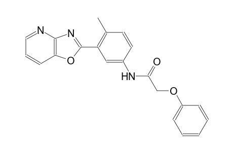 N-(4-methyl-3-[1,3]oxazolo[4,5-b]pyridin-2-ylphenyl)-2-phenoxyacetamide