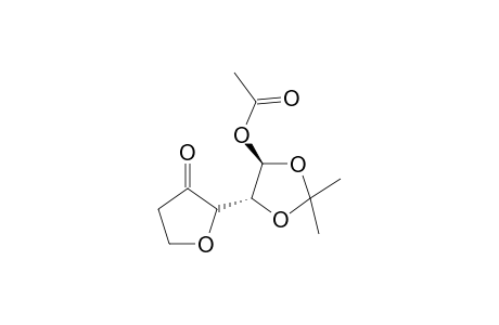 (4R,5R)-2,2-Dimethyl-5-[(2R)-3-oxotetrahydro-2-furanyl]-1,3-dioxolan-4-yl acetate [(1R)-1-O-acetyl-3,6-anhydro-5-deoxy-1,2-O-osopropylidene-L-threose]