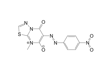 5H-1,3,4-Thiadiazolo[3,2-a]pyrimidinium, 7-hydroxy-8-methyl-6-[(4-nitrophenyl)azo]-5-oxo-, hydroxide, inner salt