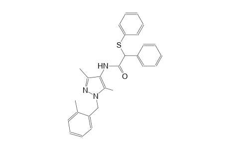 N-[3,5-dimethyl-1-(2-methylbenzyl)-1H-pyrazol-4-yl]-2-phenyl-2-(phenylsulfanyl)acetamide