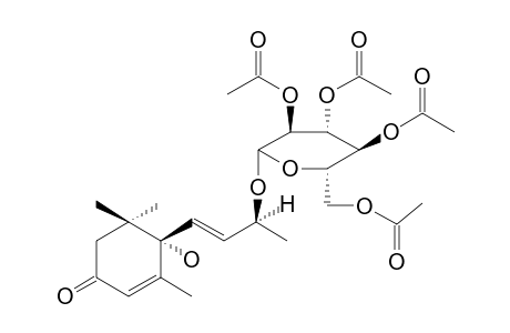 (6S,9S)-ROSEOSIDE-TETRAACETATE