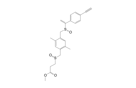 #9;METHYL-(REL-RS,RS)&(REL-RS,SS)-3-[(2,5-DIMETHYL-1,4-PHENYLENE)-1-(METHYLENESULFINYL)-4-[[1-(4-ETHYNYLPHENYL)-ETHENYL]-SULFINYL-METHYLENE]]-PROPANOATE