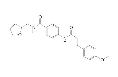 Benzenepropanamide, 4-methoxy-N-[4-[[[(tetrahydro-2-furanyl)methyl]amino]carbonyl]phenyl]-