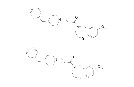 4-[3-[1-(4-BENZYL)-PIPERIDINYL]-PROPIONYL]-7-METHOXY-2,3,4,5-TETRAHYDRO-1,4-BENZOTHIAZEPINE;JTV-519