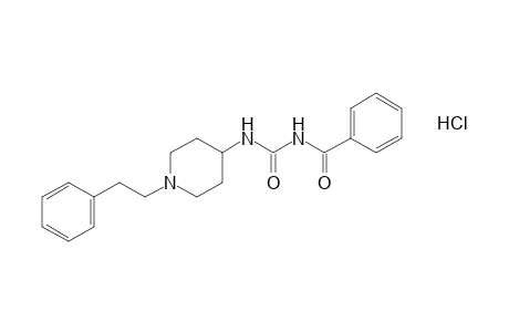 1-benzoyl-3-(1-phenethyl-4-piperidyl)urea, monohydrochloride