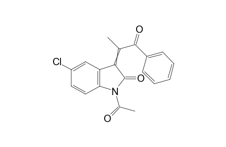 1-acetyl-5-chloro-3-(1-methyl-2-oxo-2-phenyl-ethylidene)indolin-2-one