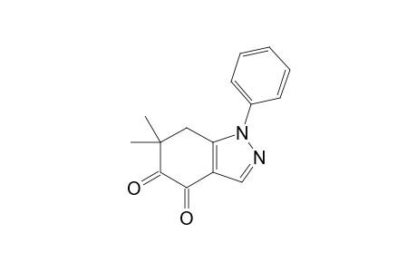 6,6-DIMETHYL-4,5-DIOXO-1-PHENYL-4,5,6,7-TETRAHYDROINDAZOLE