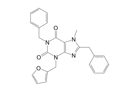 1,8-DIBENZYL-3-FURFURYL-7-METHYL-XANTHINE