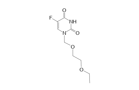 1-(2-Ethoxyethoxymethyl)-5-fluoranyl-pyrimidine-2,4-dione